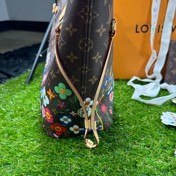 NWT Louis Vuitton x Murakami Flowers Monogram Neverfull MM Bag 2025 AUTHENTIC - Picture 5 of 15